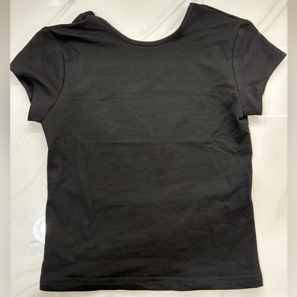 Edikted Black Open Back T-Shirt